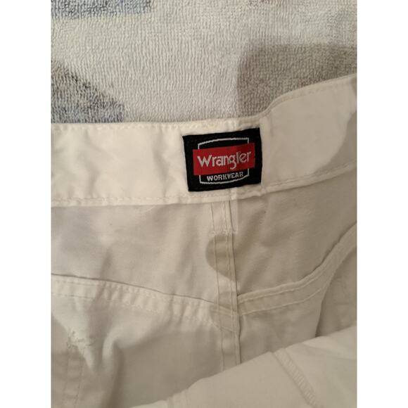 Wrangler Workwear Carpenter Jean Relaxed Utility Pants Durable White Men 38x32 - Picture 4 of 7